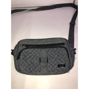 LUG Carousel 3 Convertible Crossbody Bag  grey quilted purse travel airplane bag